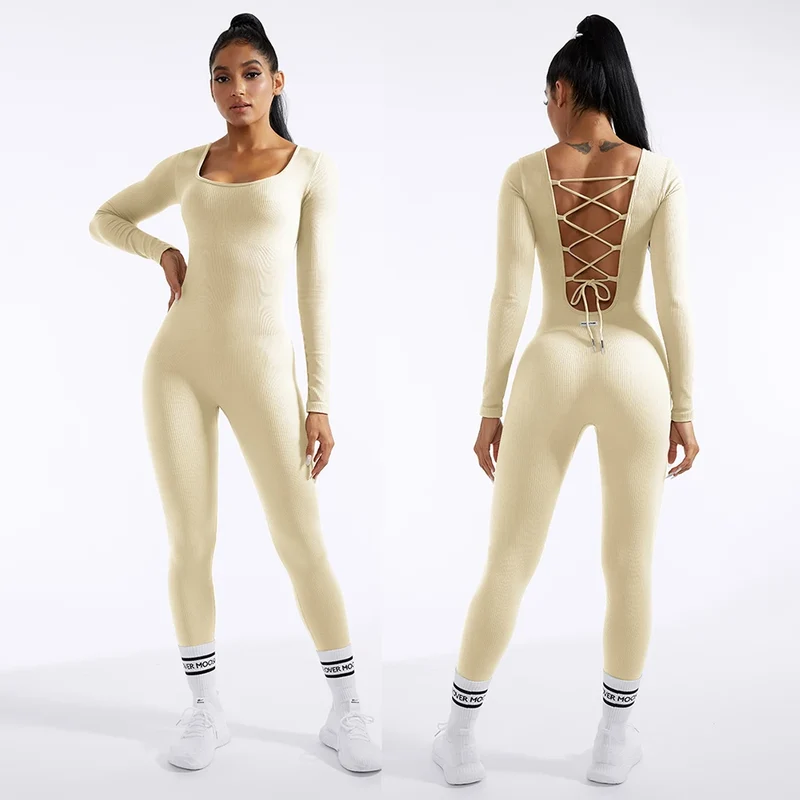 Damen Overall Bodycon Jumpsuit Streetwear Fitness-Strampler Playsuit Bodysuit