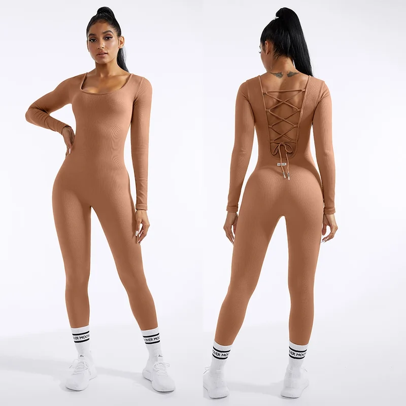 Damen Overall Bodycon Jumpsuit Streetwear Fitness-Strampler Playsuit Bodysuit
