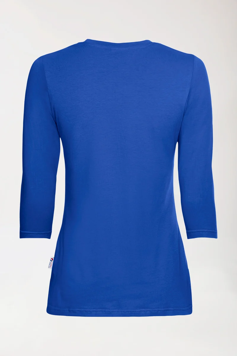 CORE Shirt Damen - 3/4 Arm königsblau