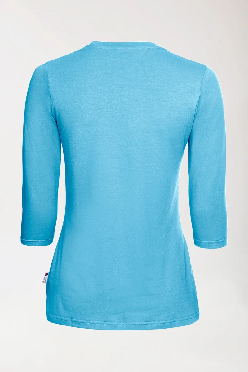 CORE Shirt Damen - 3/4 Arm türkis