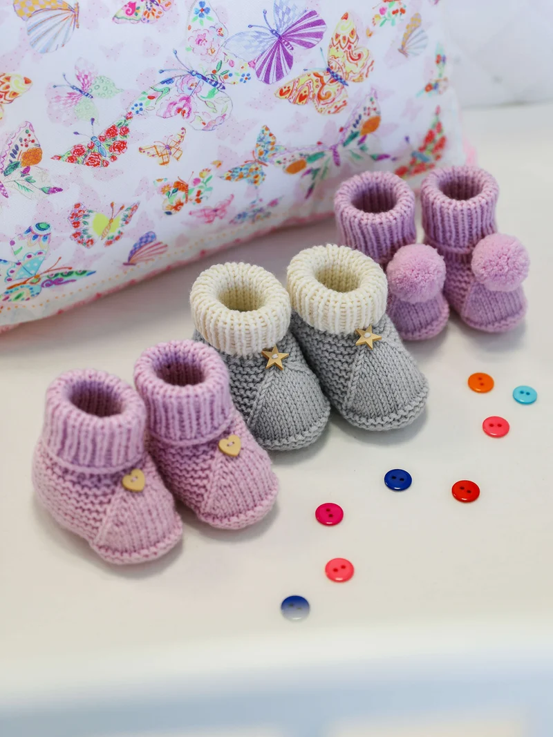 Anleitung Babyschuhe