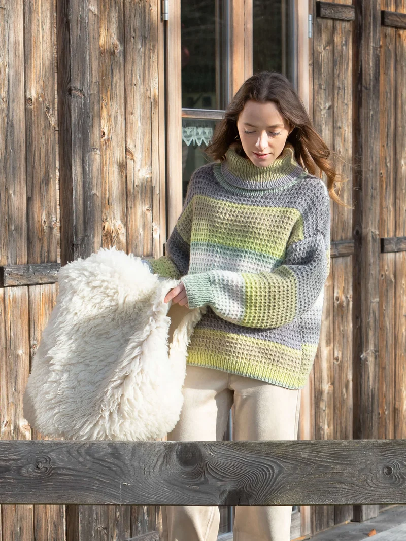 Anleitung Pulli mit Hebemaschenmuster