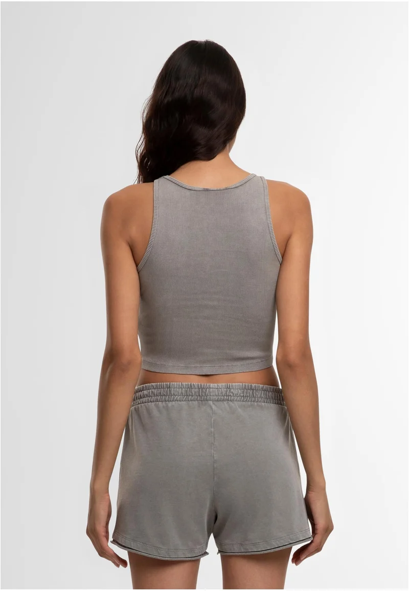 UC Washed Rib Jersey Cropped Top