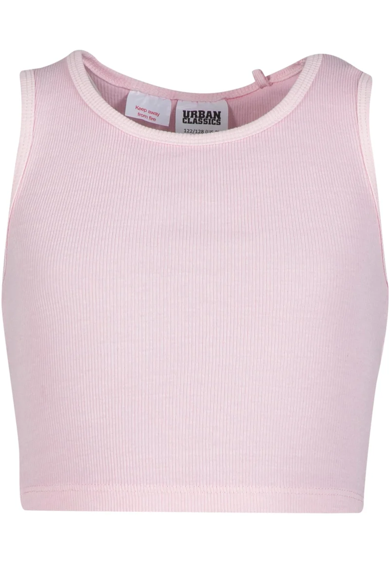 UC Girls Washed Rib Jersey Cropped Shirt