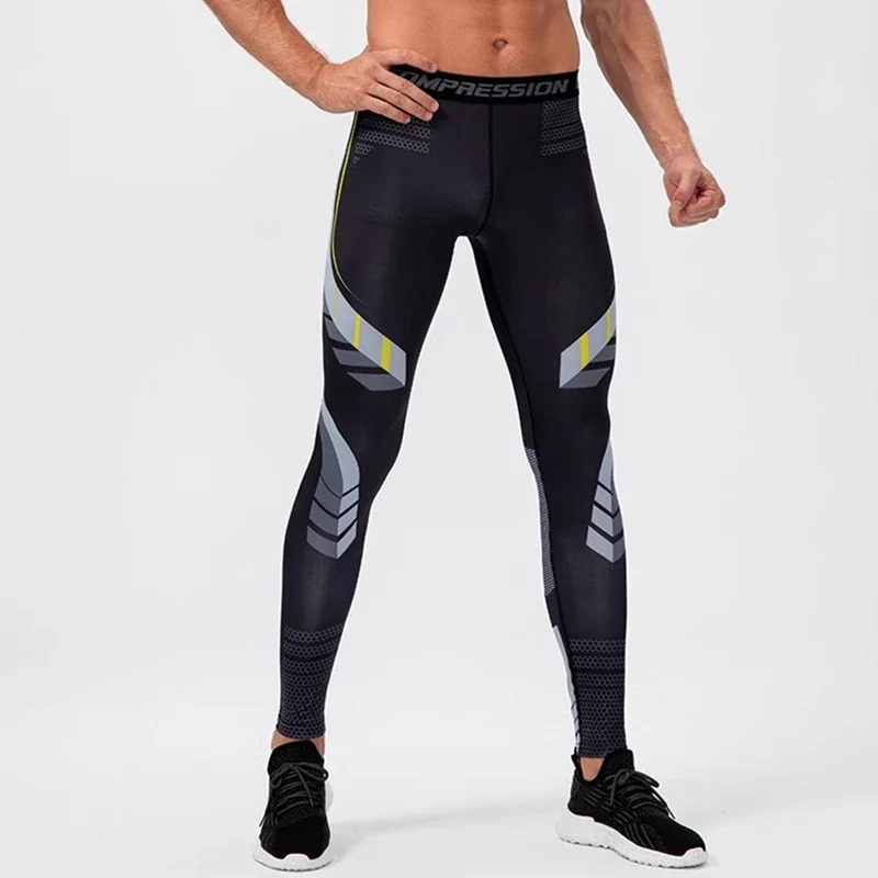 Herren Leggings Sporthose Jogginghose Trainingshose Lauf Hose Kompressionshose
