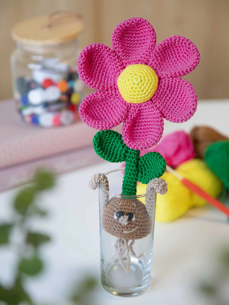 Anleitung Blume mit Blumenzwiebel
