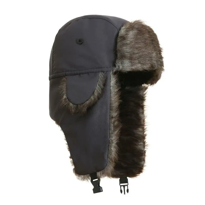 Damen Fliegermütze Wintermütze Trapper Fellmütze Pilotenmütze Mütze Ohrenmütze