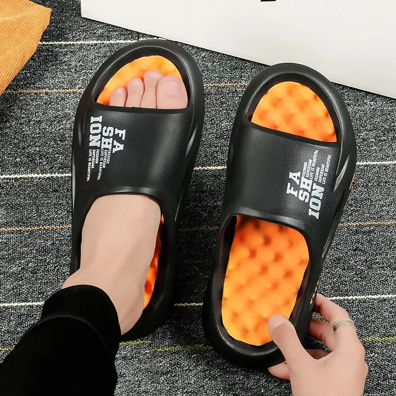 Badelatschen Hausschuhe Flip Flops Frauen Herren Sandalen Weiche Sohle Größe 47