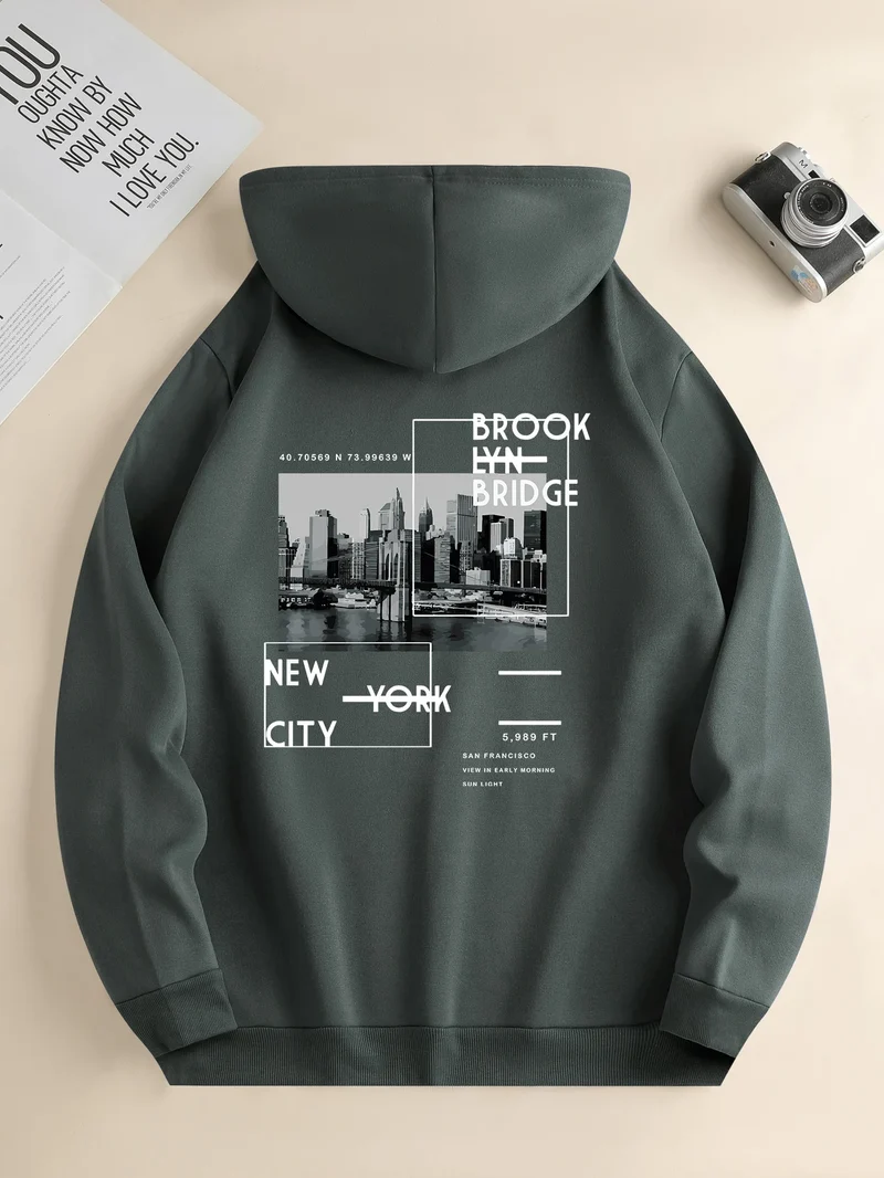 Herren Kapuzenpullover Sweatjacke Hoodie Sweatshirt Pullover Pulli Streetwear