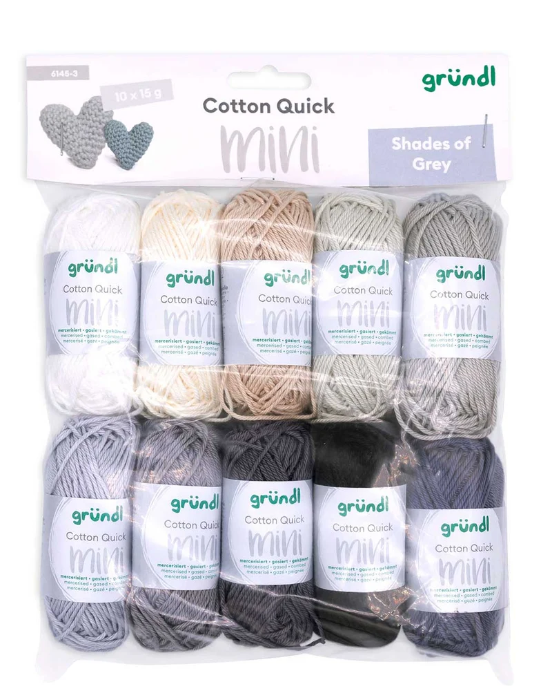 Cotton Quick Mini Shades 10 x 15 g - gelb + rot
