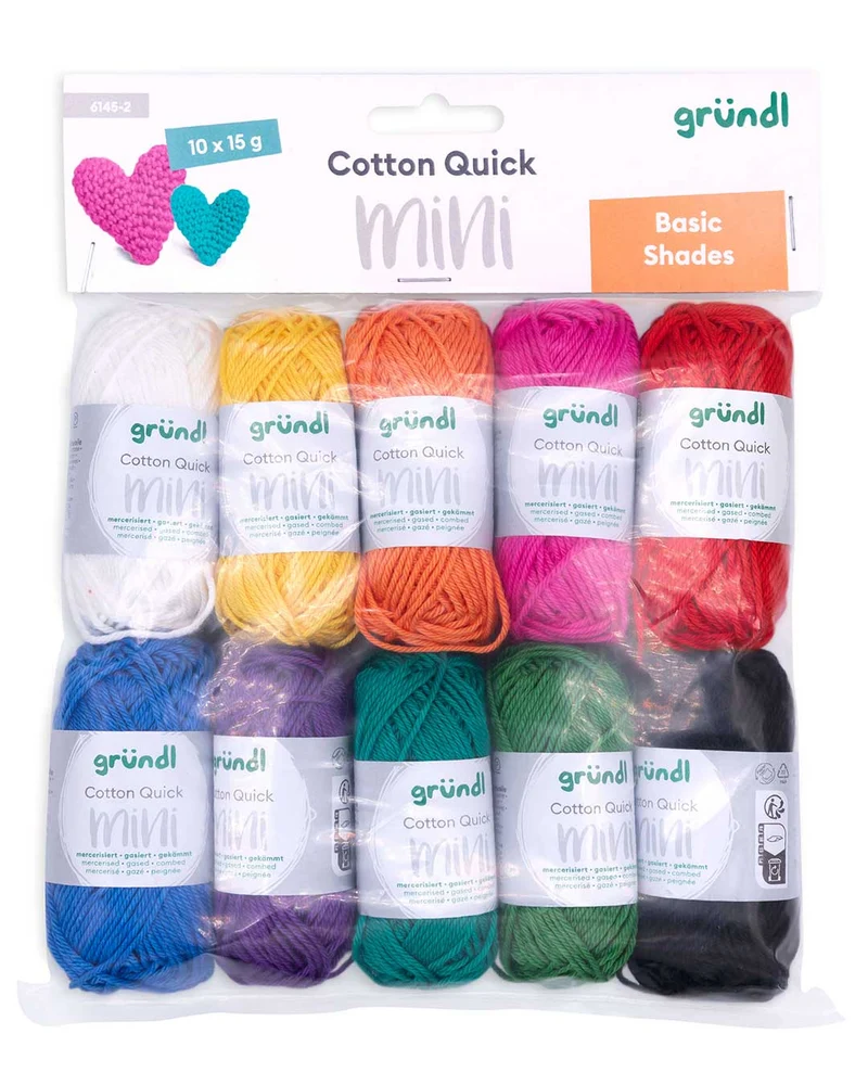 Cotton Quick Mini Shades 10 x 15 g - gelb + rot
