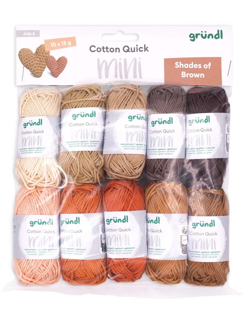 Cotton Quick Mini Shades 10 x 15 g - gelb + rot