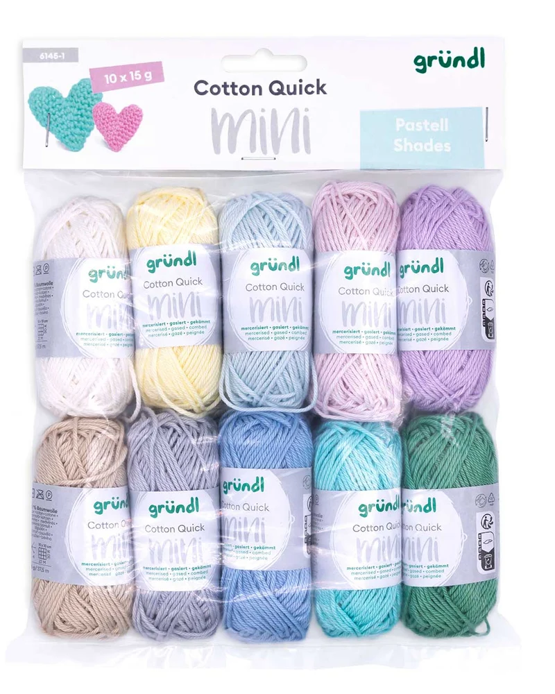 Cotton Quick Mini Shades 10 x 15 g - gelb + rot
