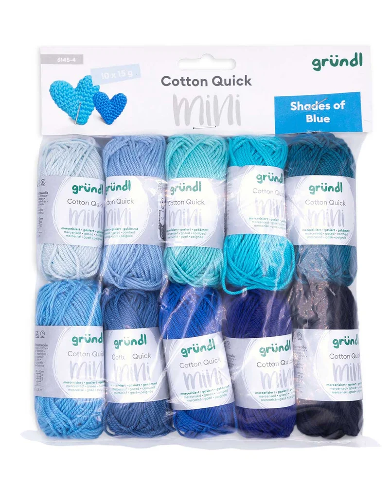Cotton Quick Mini Shades 10 x 15 g - gelb + rot