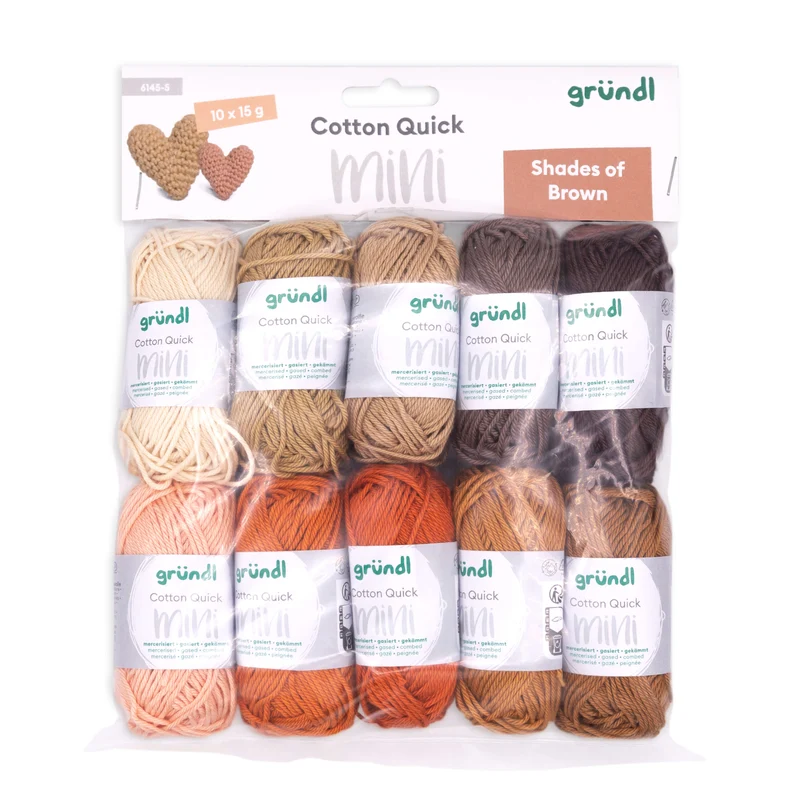 Cotton Quick Mini Shades 10 x 15 g - braun