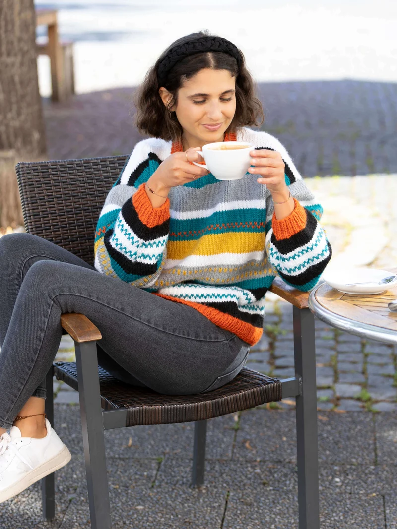 Anleitung Pullover mit Streifen