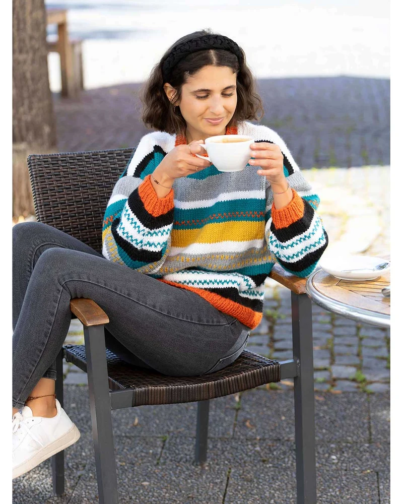 Anleitung Pullover mit Streifen