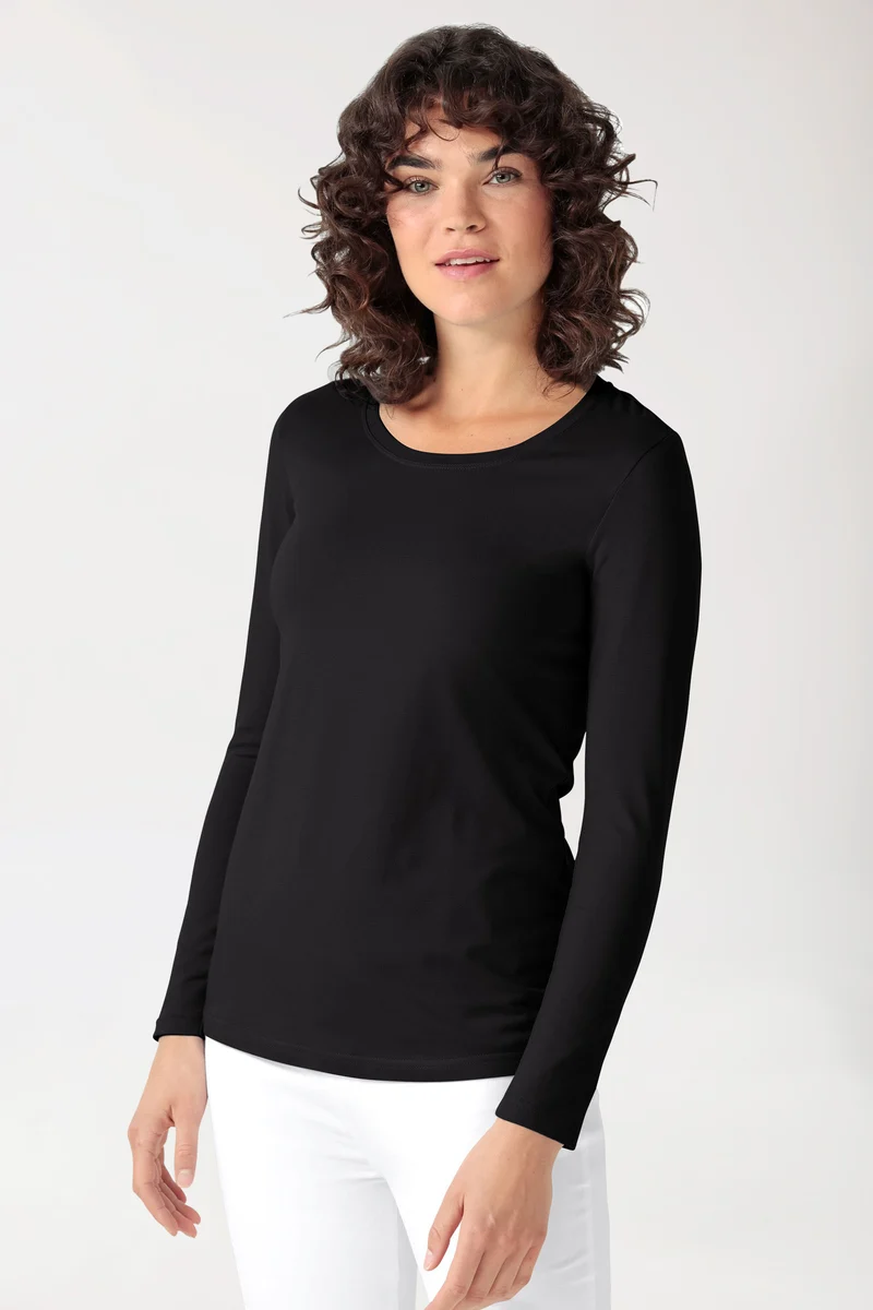 CORE Shirt Damen - 1/1 Arm schwarz