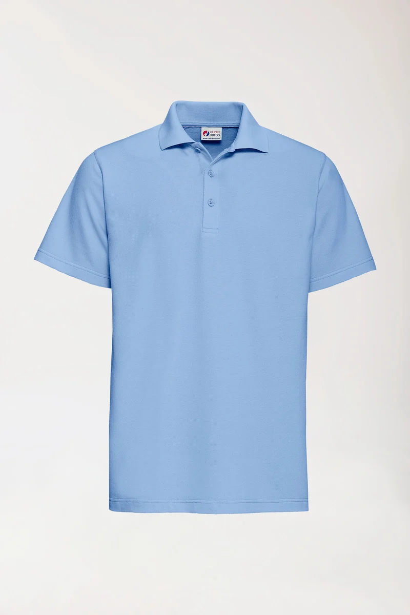 CORE Shirt Unisex - Polokragen himmelblau