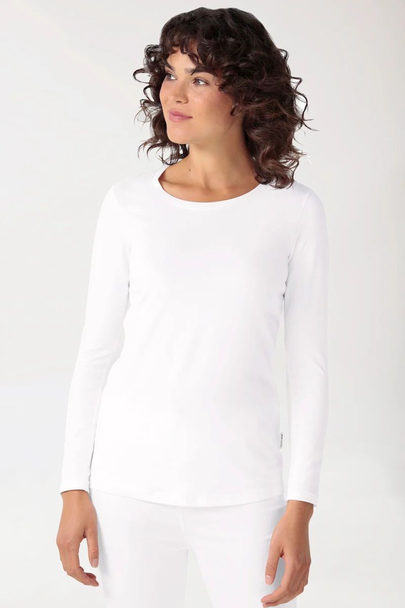 CORE Shirt Damen - 1/1 Arm weiß
