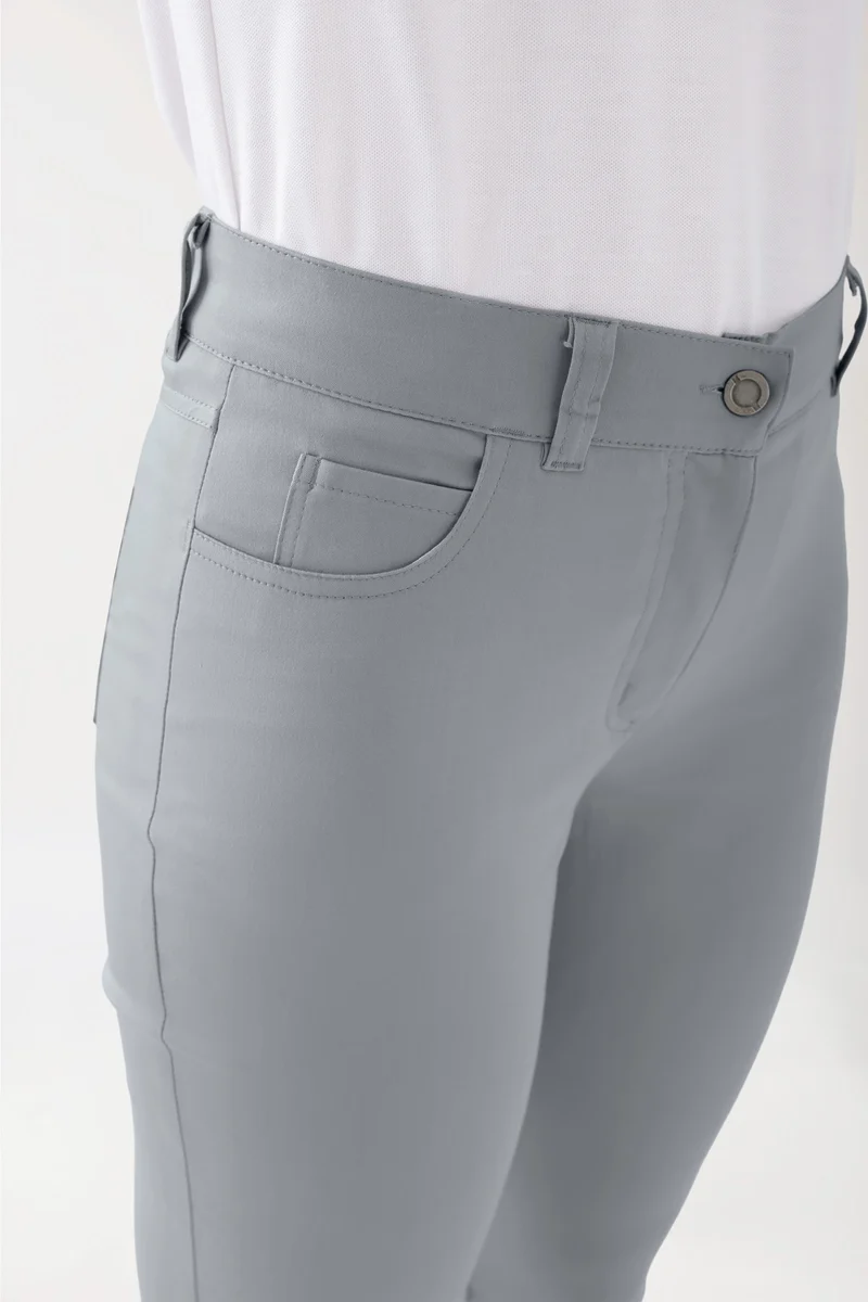 COMFY FLEX 5-Pocket Hose Damen - gerades Bein grau