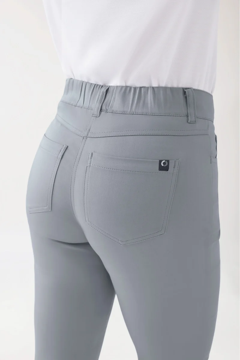 COMFY FLEX 5-Pocket Hose Damen - gerades Bein grau