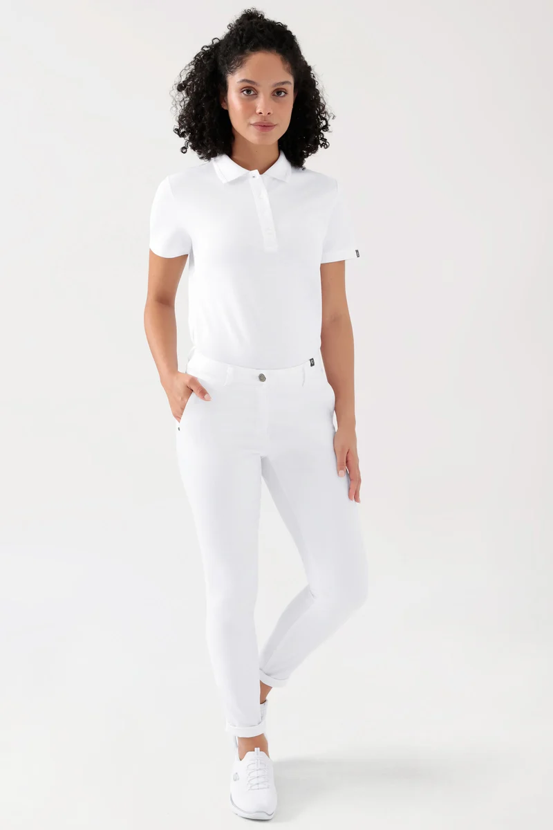 COMFY FLEX Hose Damen - Chino Style weiß