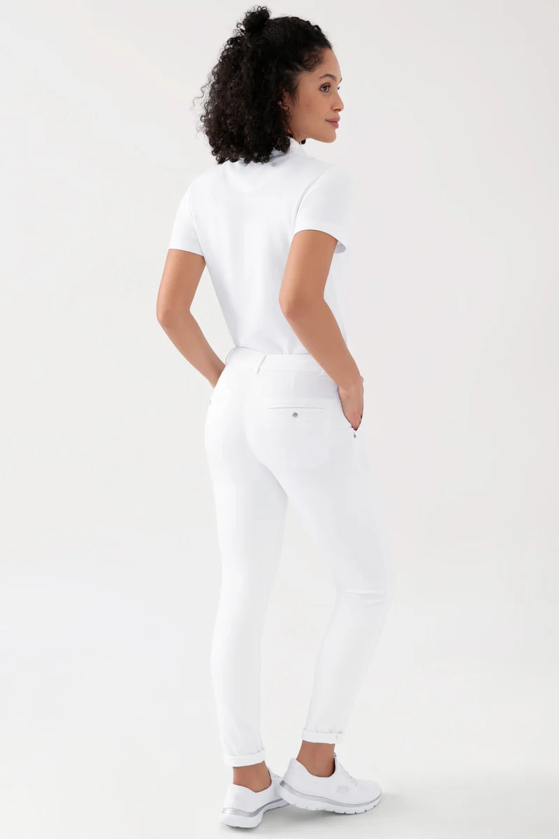 COMFY FLEX Hose Damen - Chino Style weiß