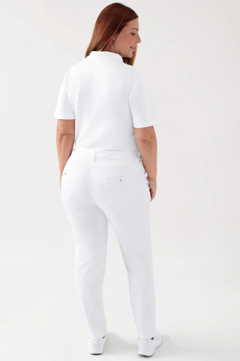 COMFY FLEX Hose Damen - Chino Style weiß