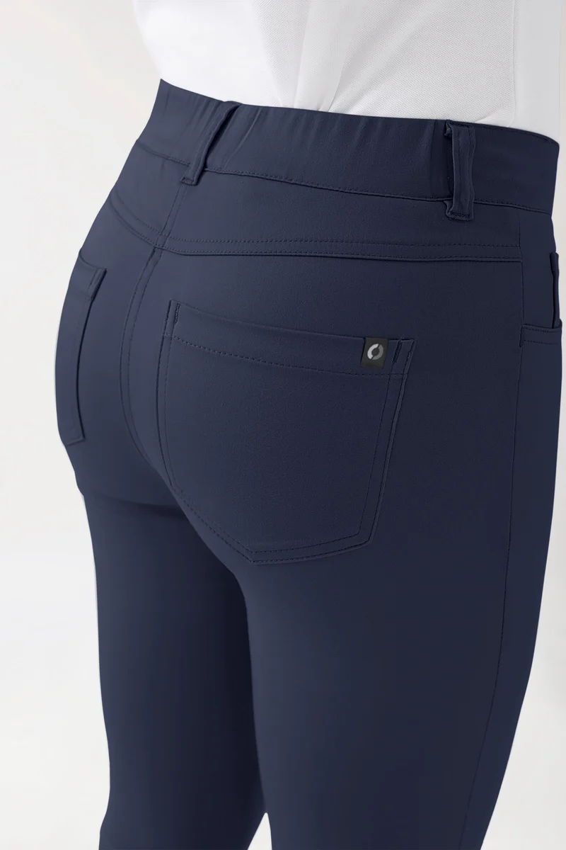 COMFY FLEX 5-Pocket Hose Damen - schlankes Bein navy