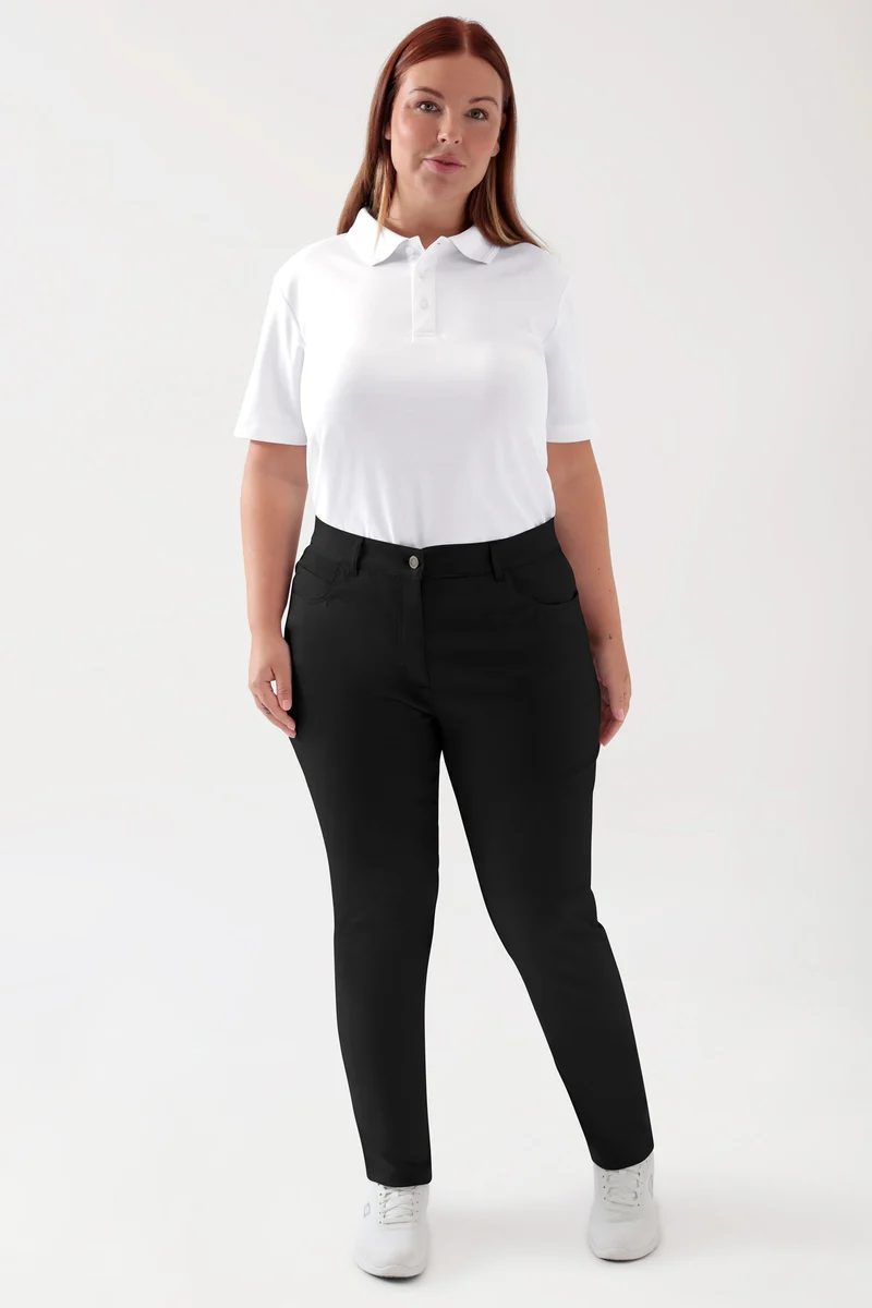 COMFY FLEX 5-Pocket Hose Damen - schlankes Bein schwarz