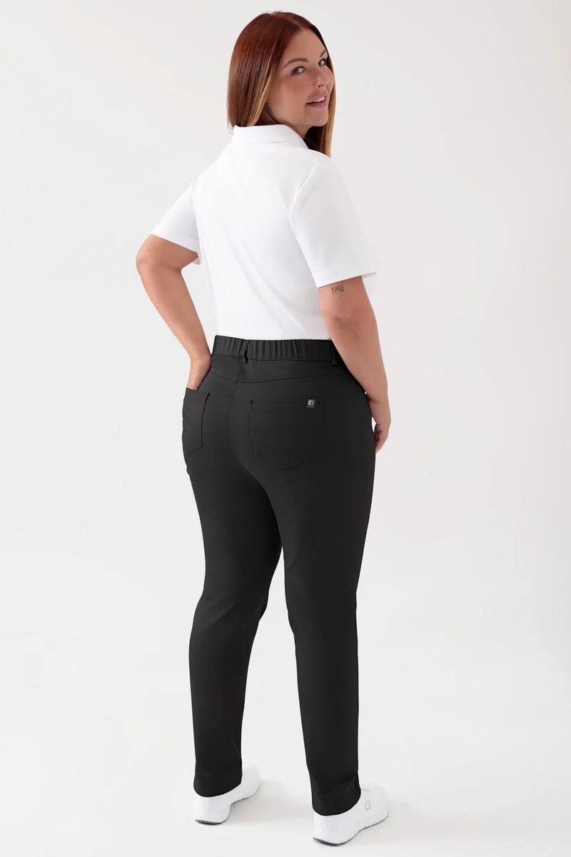 COMFY FLEX 5-Pocket Hose Damen - schlankes Bein schwarz