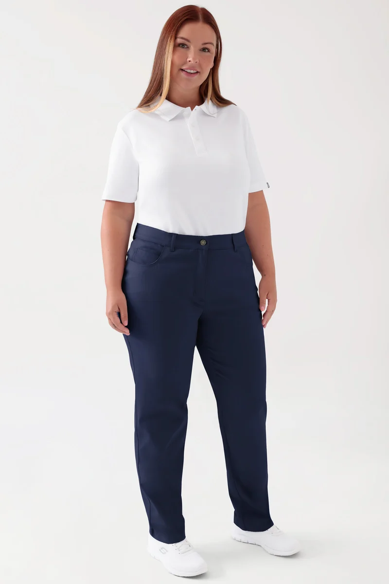 COMFY FLEX 5-Pocket Hose Damen - gerades Bein navy