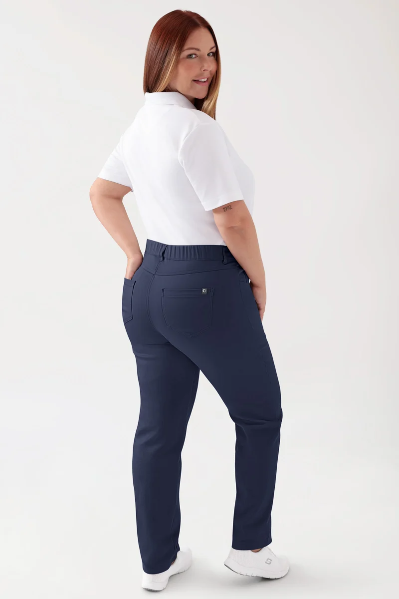 COMFY FLEX 5-Pocket Hose Damen - gerades Bein navy