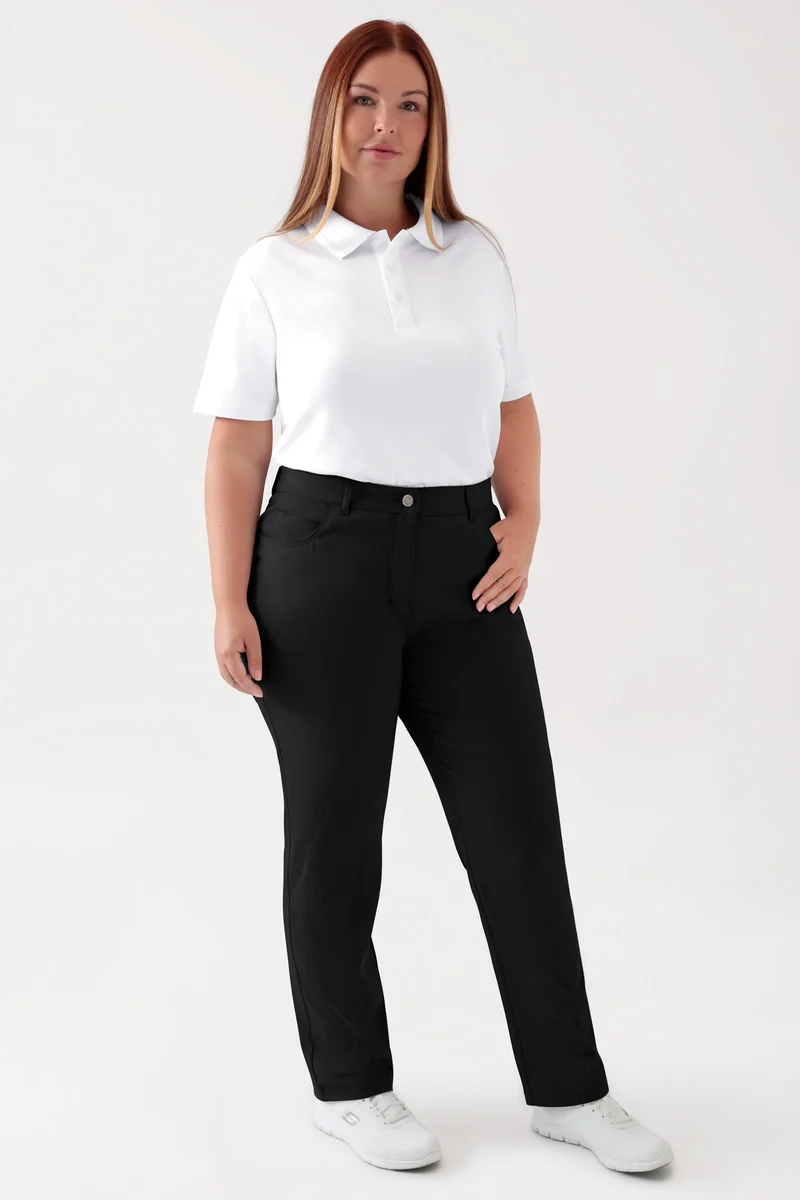 COMFY FLEX 5-Pocket Hose Damen - gerades Bein schwarz