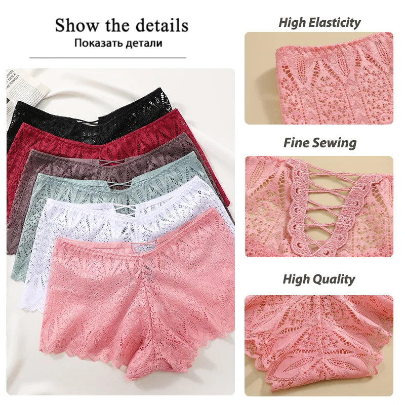 3 Stk Frauen Spitze Tanga String Höschen Sexy Schlüpfer Slip Dessous Unterwäsche