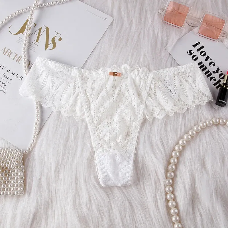 Frauen Spitze Tanga String Höschen Sexy Schlüpfer Slip Dessous Unterwäsche