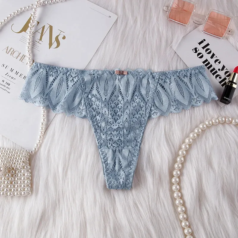 Frauen Spitze Tanga String Höschen Sexy Schlüpfer Slip Dessous Unterwäsche