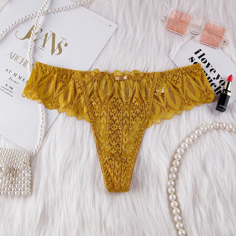 Frauen Spitze Tanga String Höschen Sexy Schlüpfer Slip Dessous Unterwäsche
