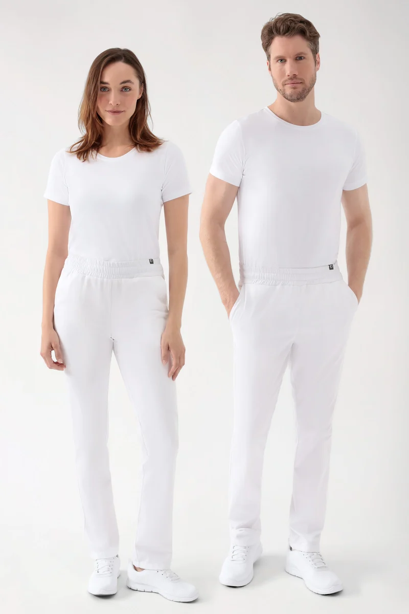 CORE Hose Unisex - hoher Bund weiß