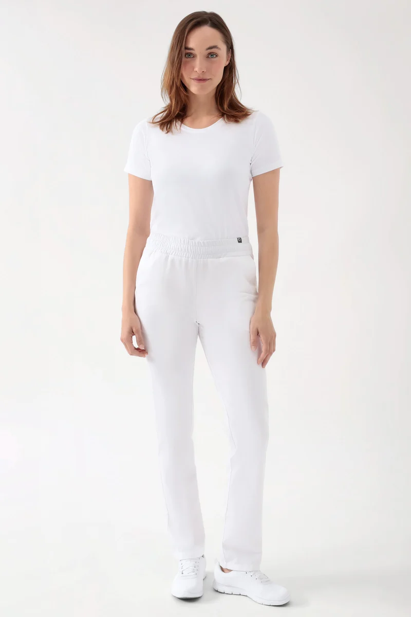 CORE Hose Unisex - hoher Bund weiß