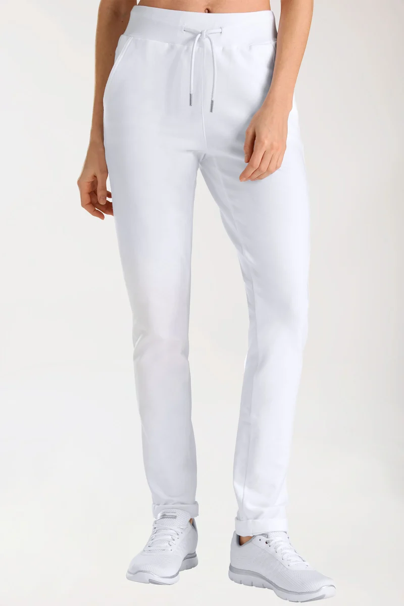 Sweathose für Damen Schlupfhose Weiß