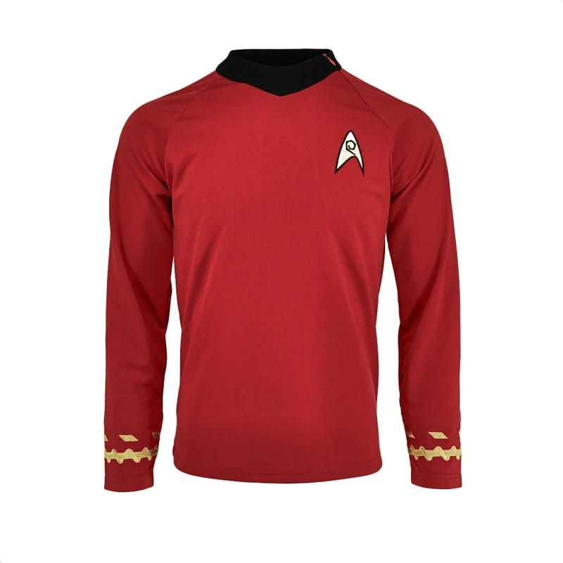 Damen Herren Kostüm Captain Kirk Uniform Karneval Fasching Halloween Mottopartys