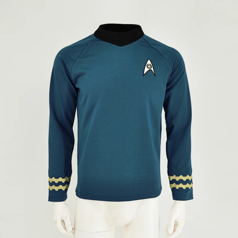 Damen Herren Kostüm Captain Kirk Uniform Karneval Fasching Halloween Mottopartys