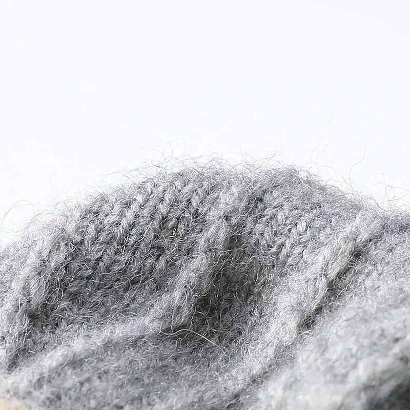 Damen Handschuhe Herbst Winter Gestrickte Damenhandschuhe Fäustlinge Touchscreen