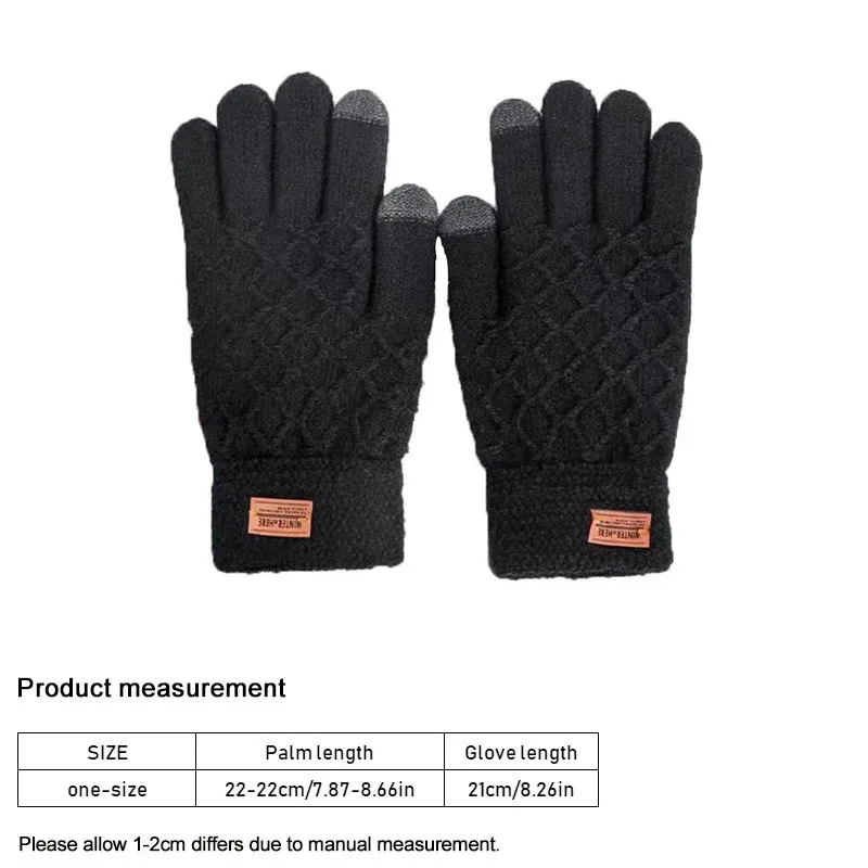Damen Handschuhe Herbst Winter Gestrickte Damenhandschuhe Fäustlinge Touchscreen