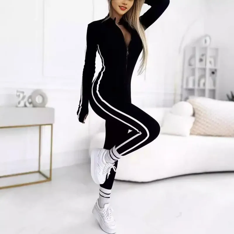 Yoga Fitness Overalls Jumpsuit Gym Stretch Leggings Jogging Anzug Top Push Up