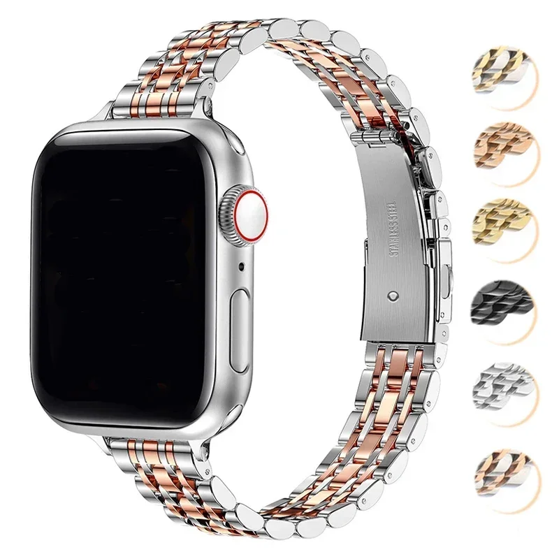 Edelstahl Armband fü Apple Watch Series 9 8 7 6 5 4 3 SE Ultra Sport Band iWatch