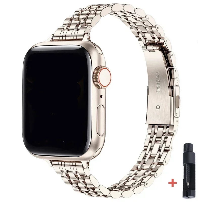Edelstahl Armband fü Apple Watch Series 9 8 7 6 5 4 3 SE Ultra Sport Band iWatch