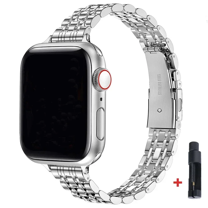 Edelstahl Armband fü Apple Watch Series 9 8 7 6 5 4 3 SE Ultra Sport Band iWatch